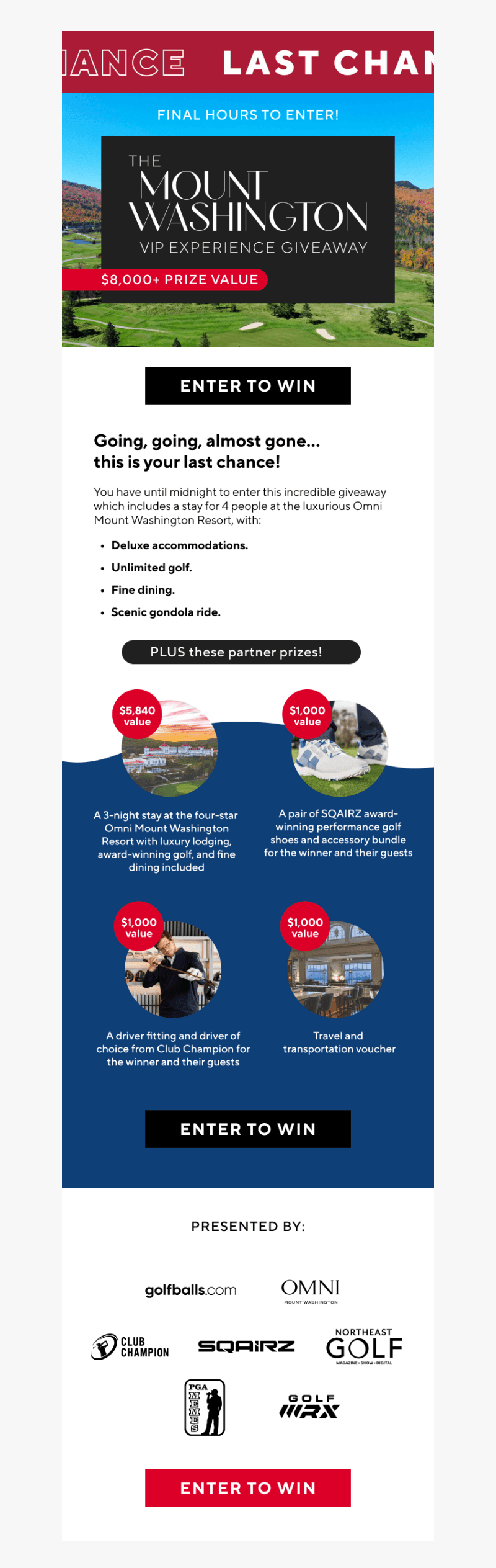 Golfballs email from Fri, Oct 18, 2024