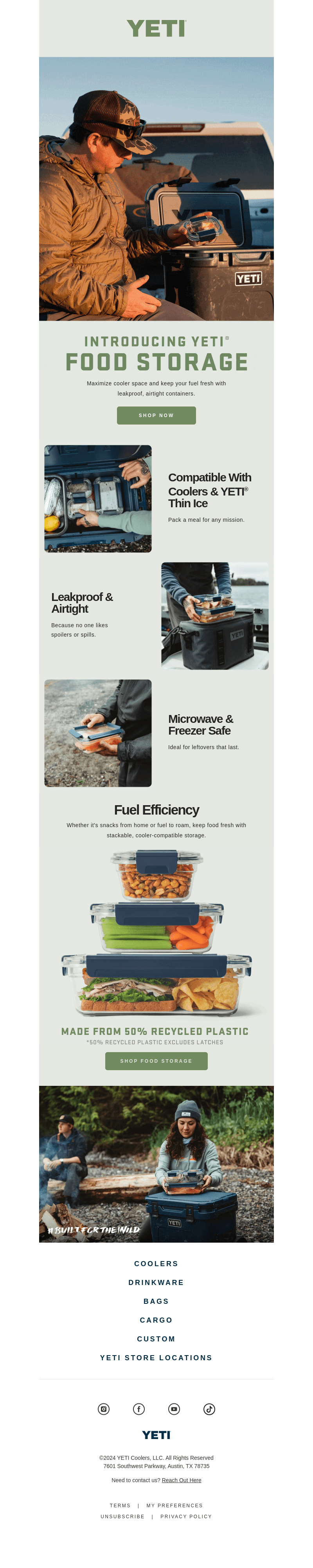 Introducing New YETI® Food Storage