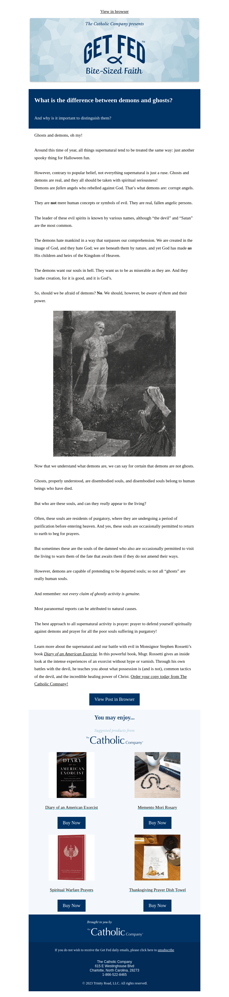 What is the difference between demons and ghosts?