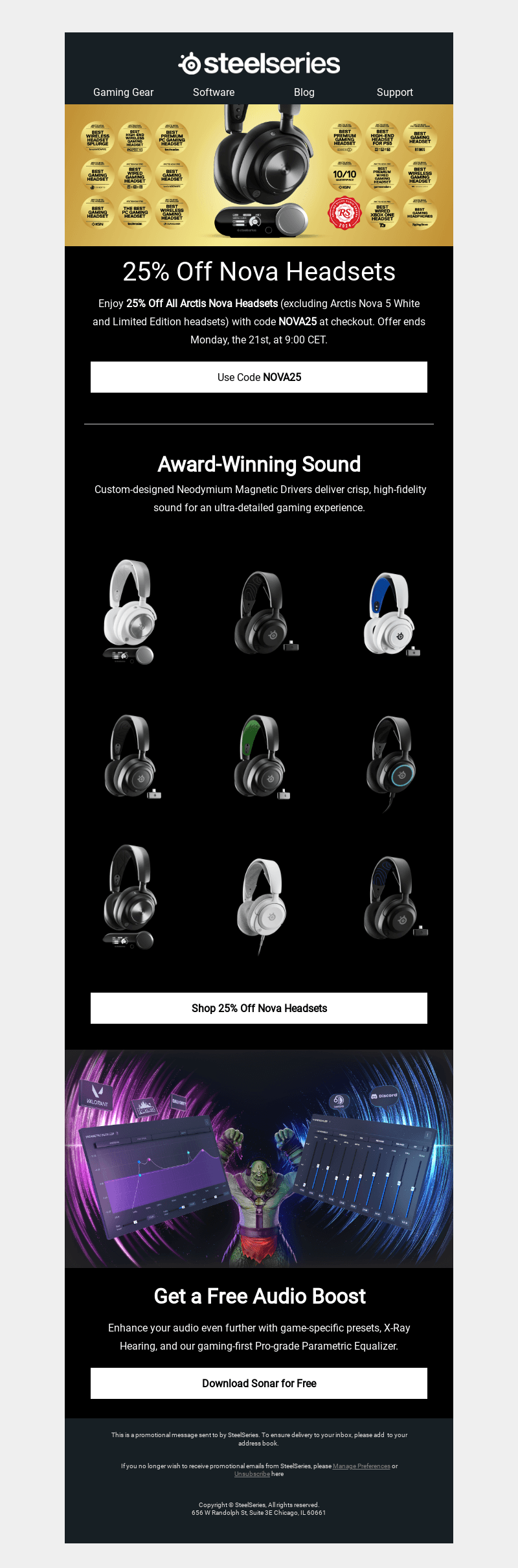 SALE: 25% off Nova Headsets