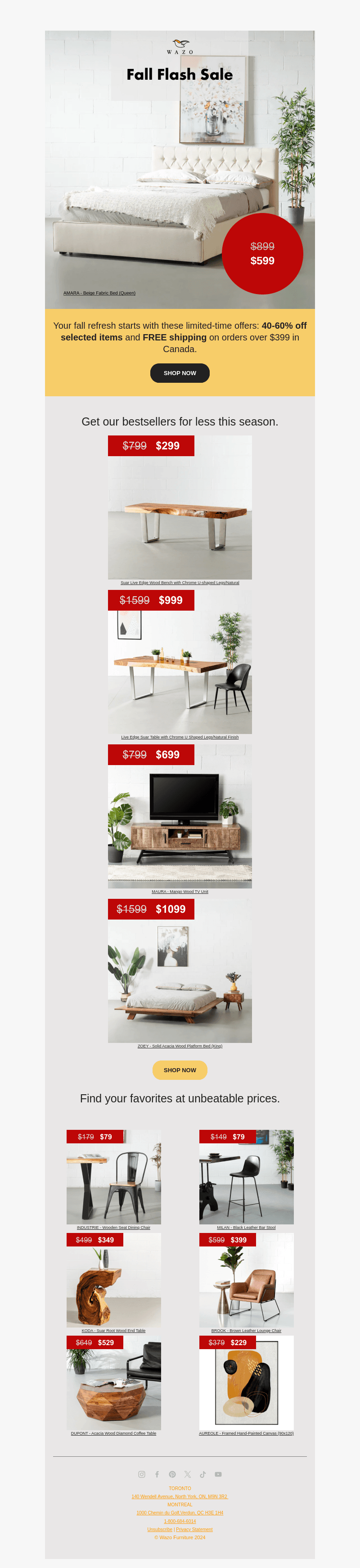 Fall Flash Sale is Here!