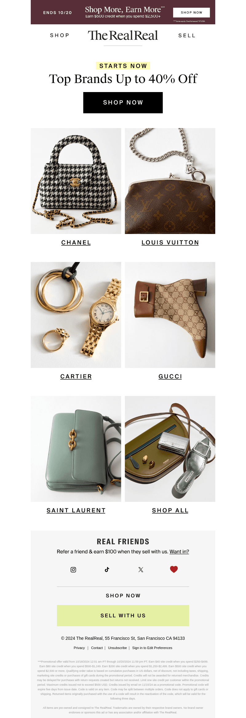 Up to 40% off Cartier?!