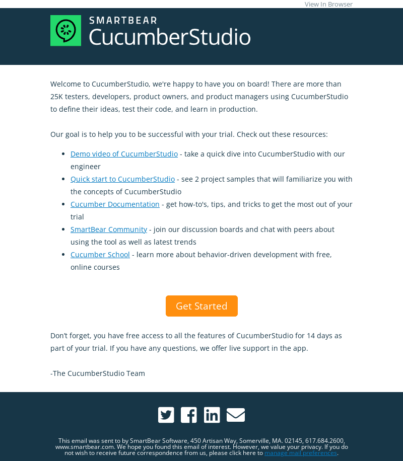 Welcome to CucumberStudio!