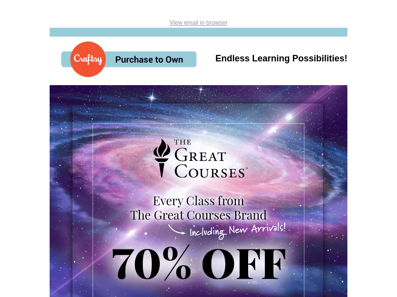 70% Off Ends TOMORROW