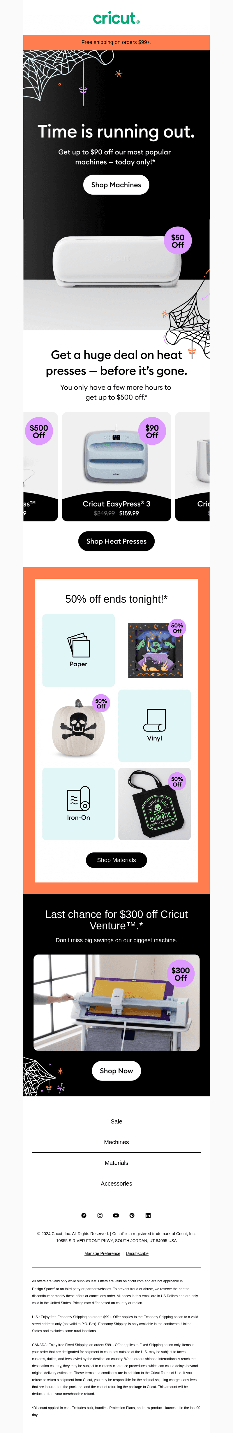 Machine Sale Ends Tonight 🌙