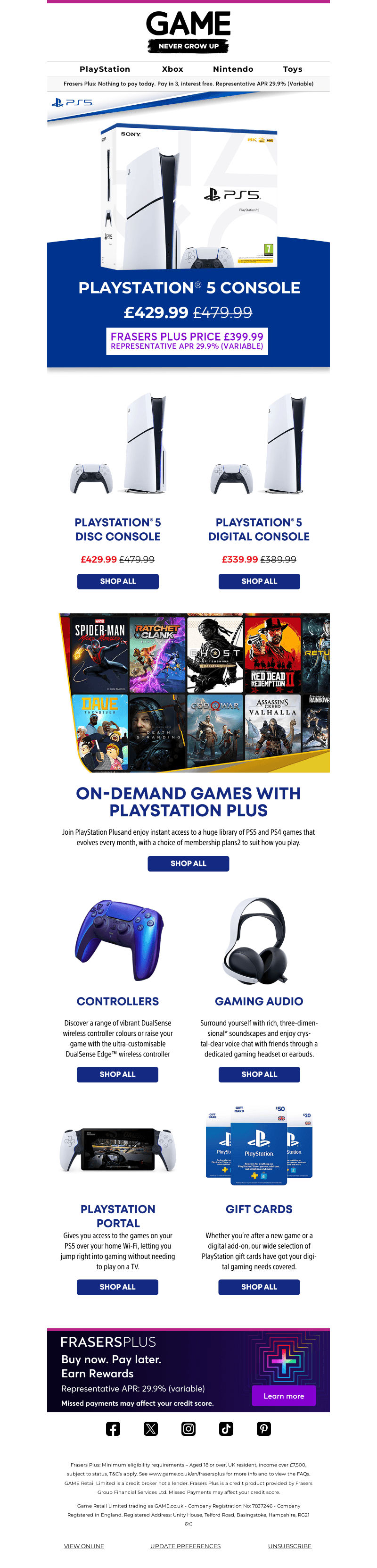 Save on PlayStation 5