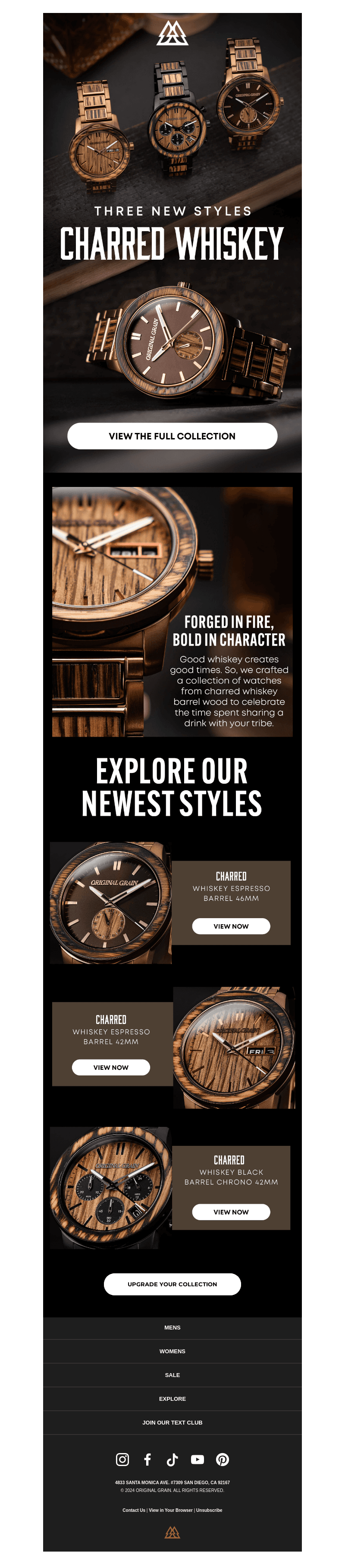 Charred Whiskey Curated For You