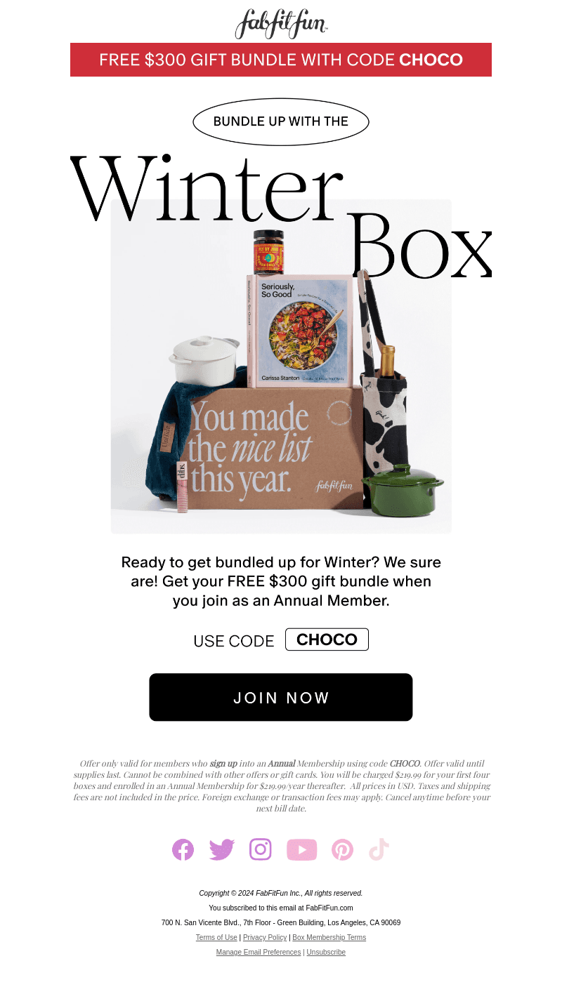 Don’t miss out: Secure your Winter Box Early!