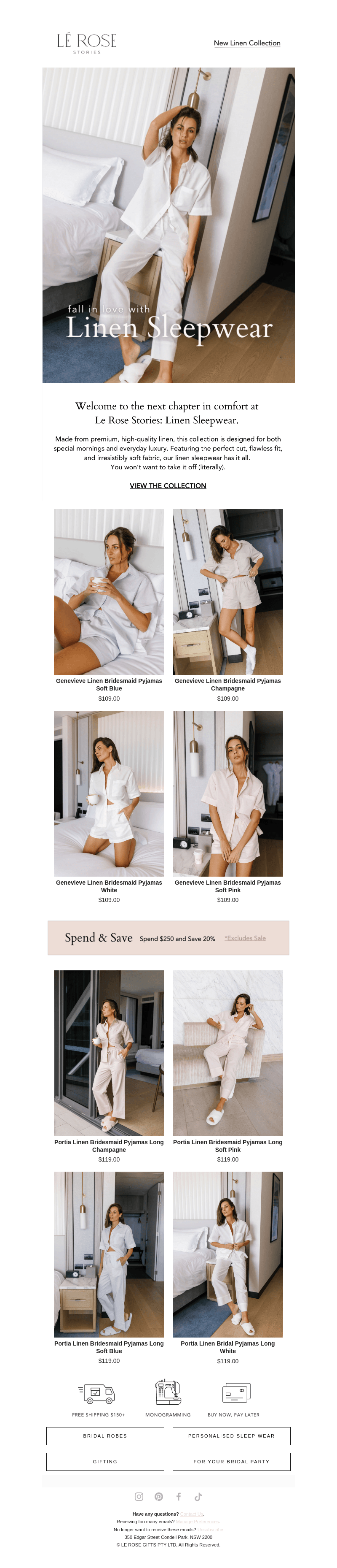 Re: Your New Linen PJs ✨