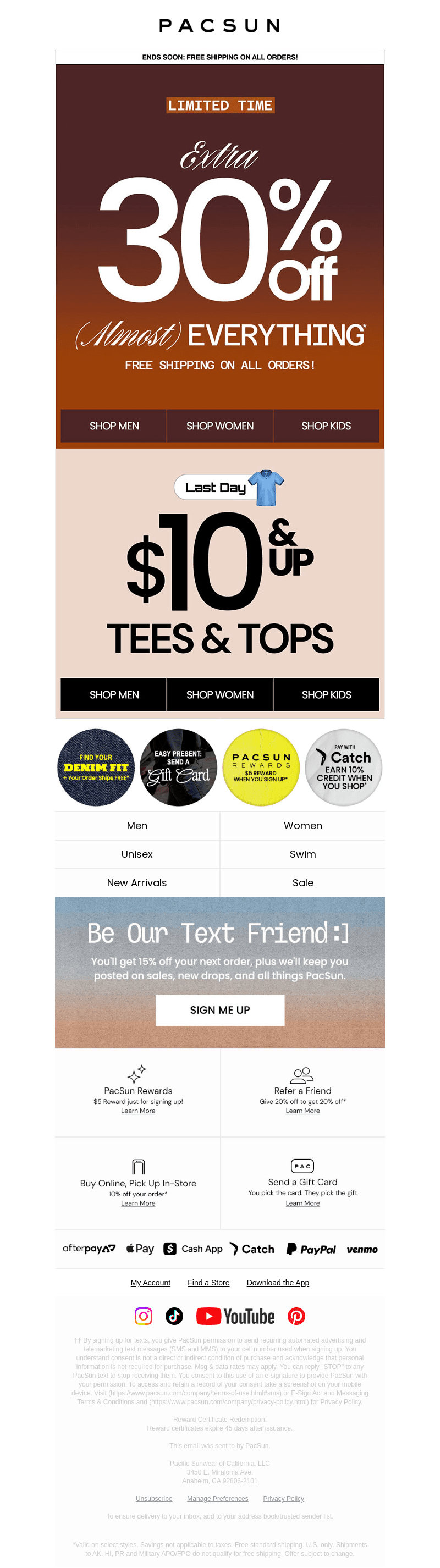 Extra 30% Off (Almost) Everything + FREE Ship 👀