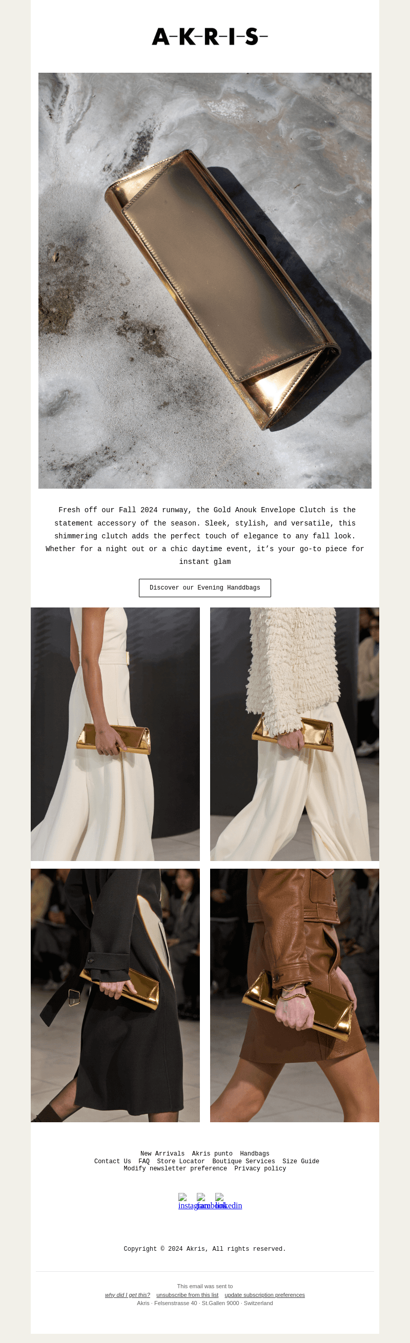 Spotlight: Gold Anouk Envelope Clutch