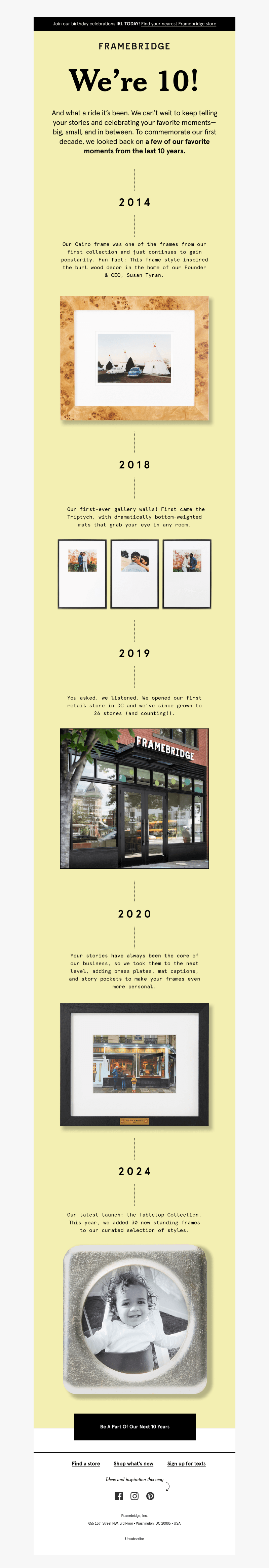 A look back on our first 10 years