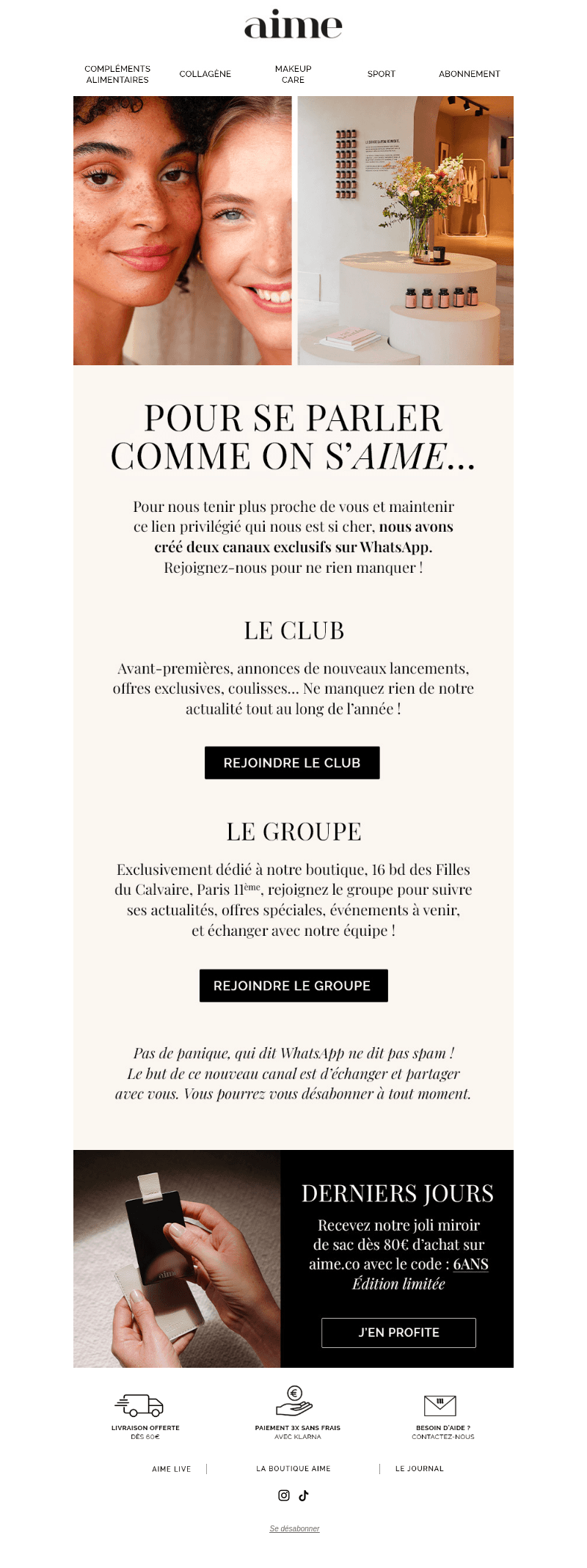Vous avez un message non lu.
