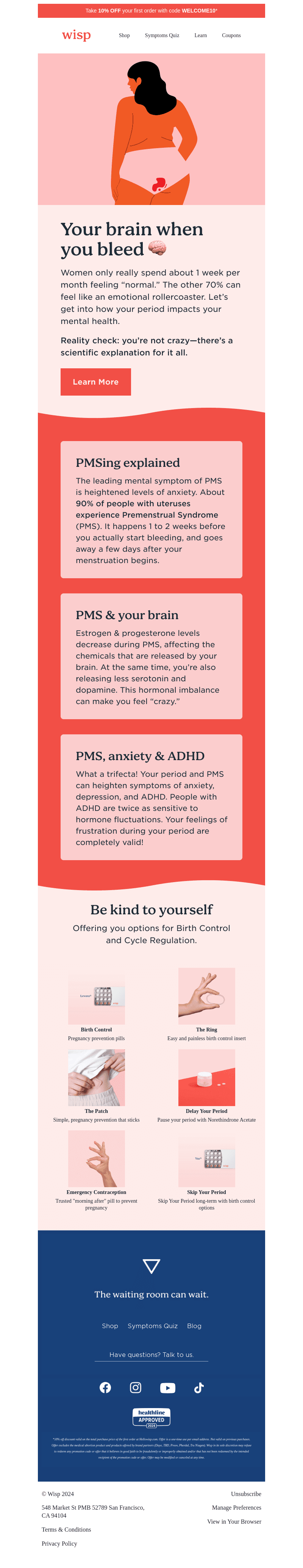 Sex Ed Sunday: Your brain when you bleed 🧠