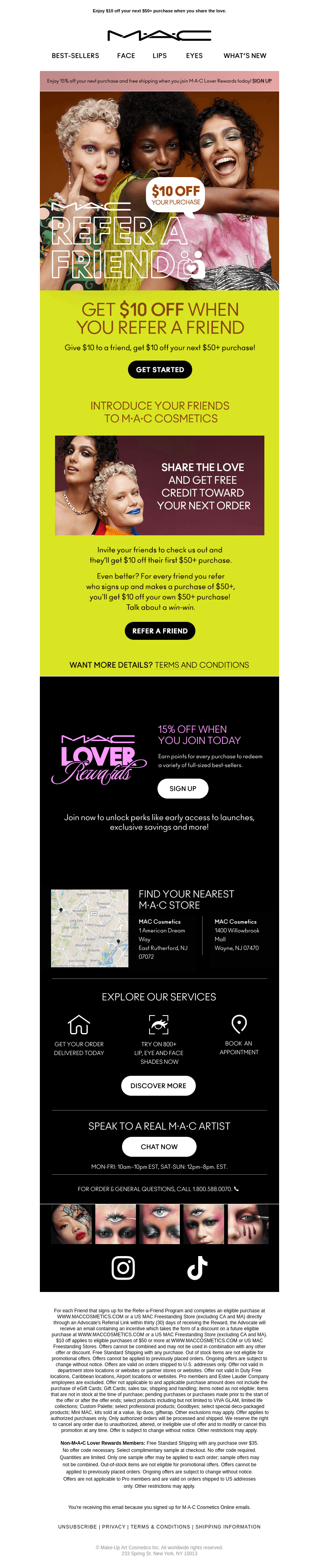 MAC Cosmetics email from Mon, Oct 21, 2024
