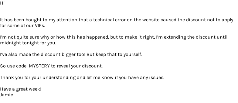 LashBase email from Mon, Oct 21, 2024