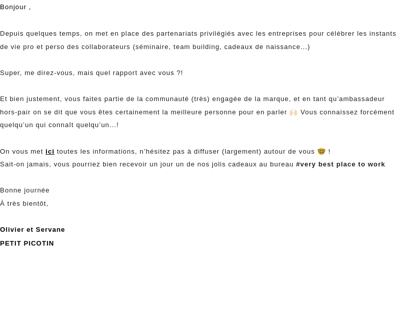 On a un petit service à vous demander 😙