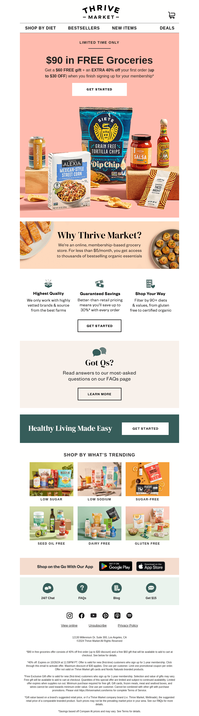 Get it before it's gone: $90 in FREE groceries 🎁
