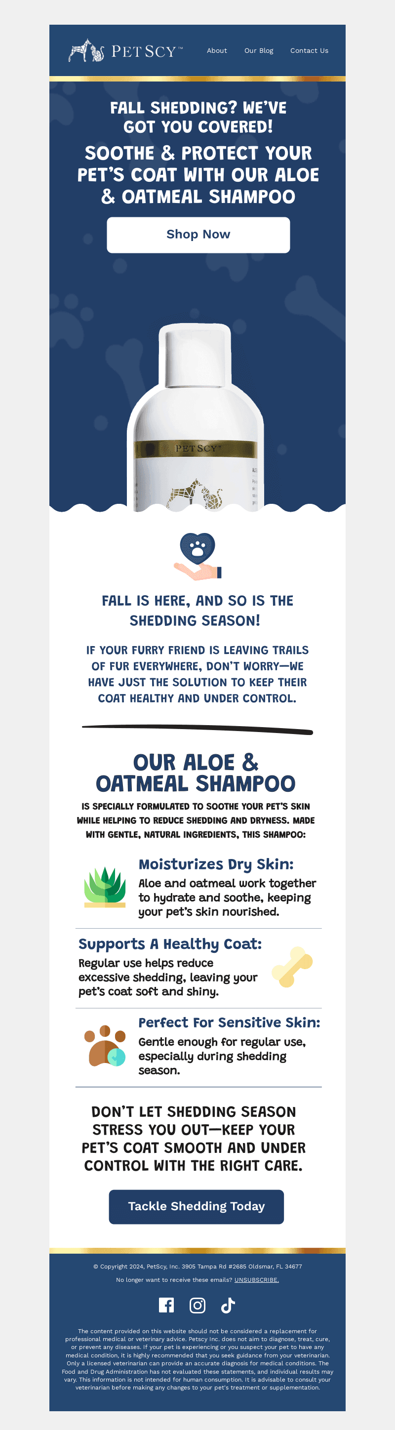 Tired of fall shed? We have a solution!