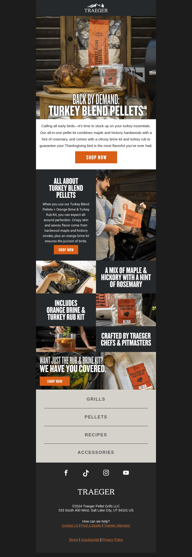 They're back - Turkey Blend Pellets with Brine & Rub Kit