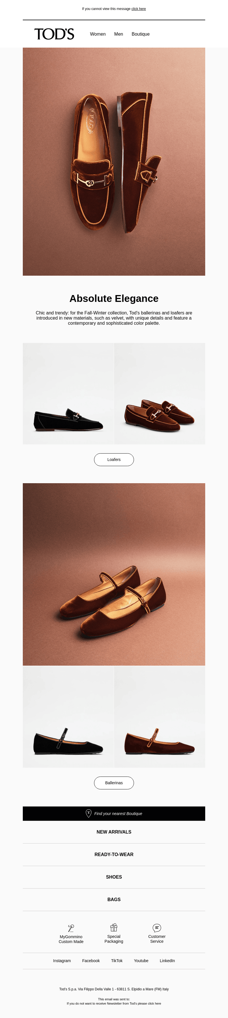 Absolute elegance: velvet footwear