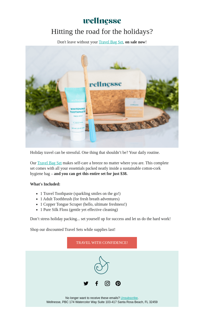 Don't Leave Without Your Travel Bag Set!