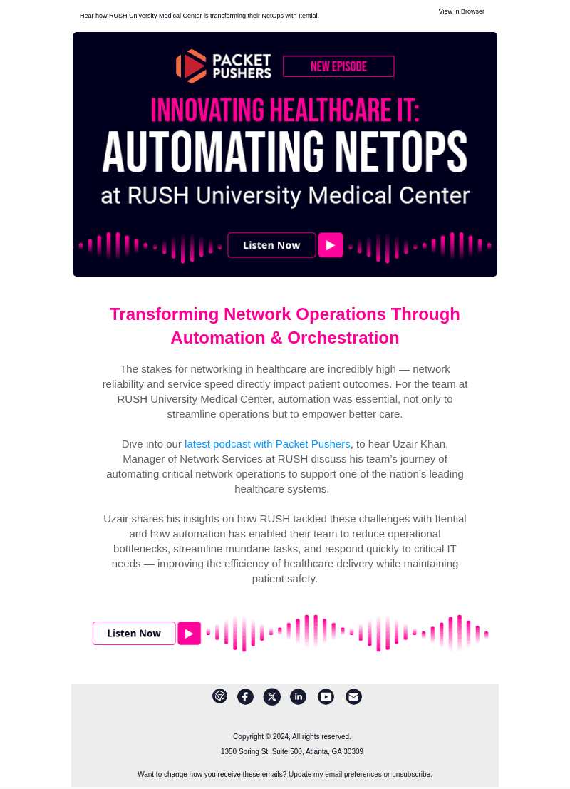 New Packet Pushers Podcast: Automating Healthcare NetOps