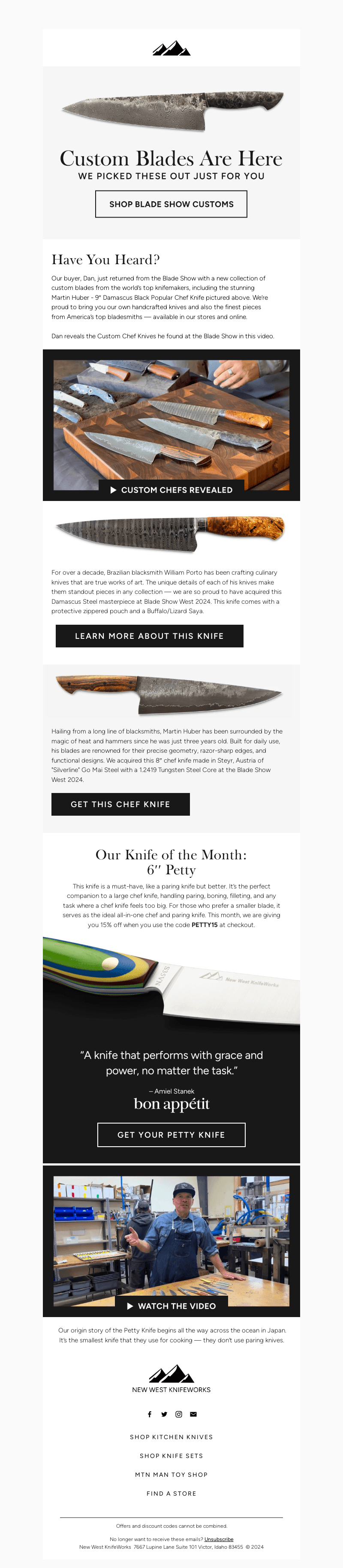 America's Finest Custom Knives are Here