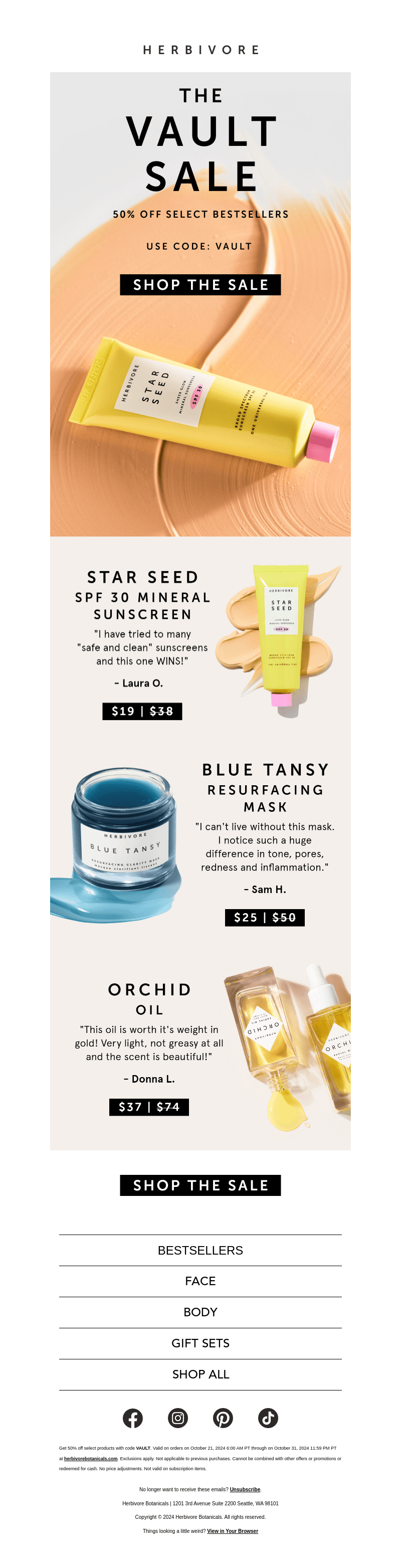 Fair warning: 50% off + selling fast!