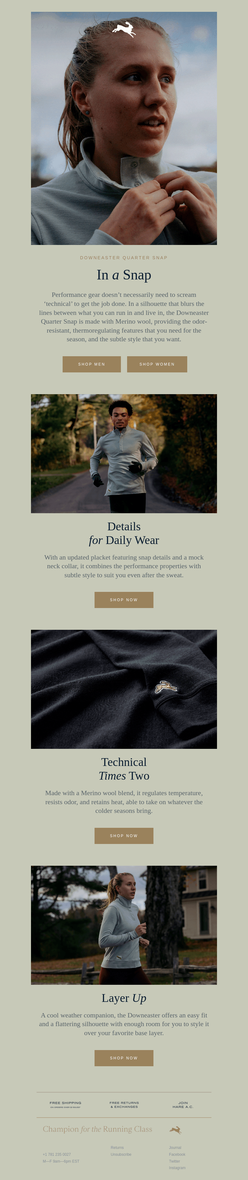 Tracksmith email from Tue, Oct 22, 2024