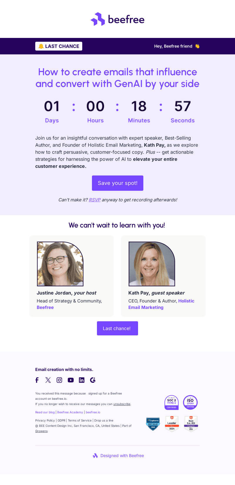 [Last Chance] Create emails that convert with GenAI