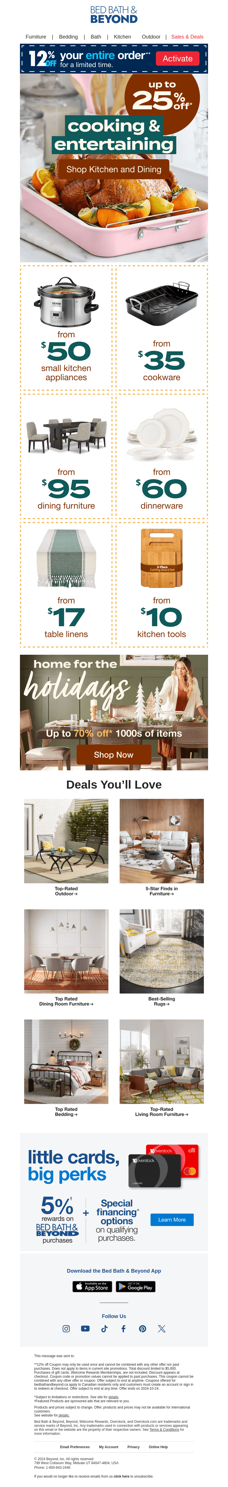 Up to 25% Off Holiday Kitchen Essentials