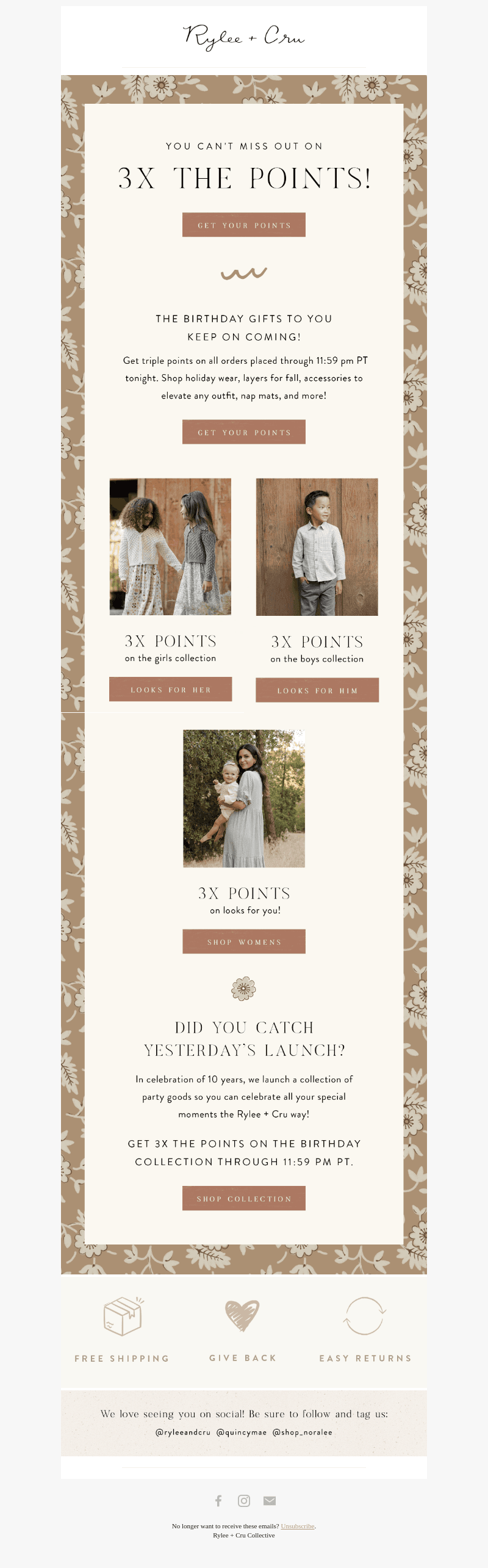 Get Triple Points on your order today! 💰✨