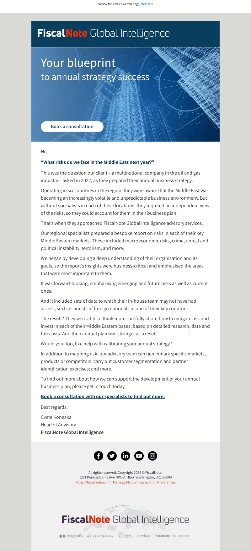 [CASE STUDY] ‘How we tackled Middle East risks in our annual business plan'