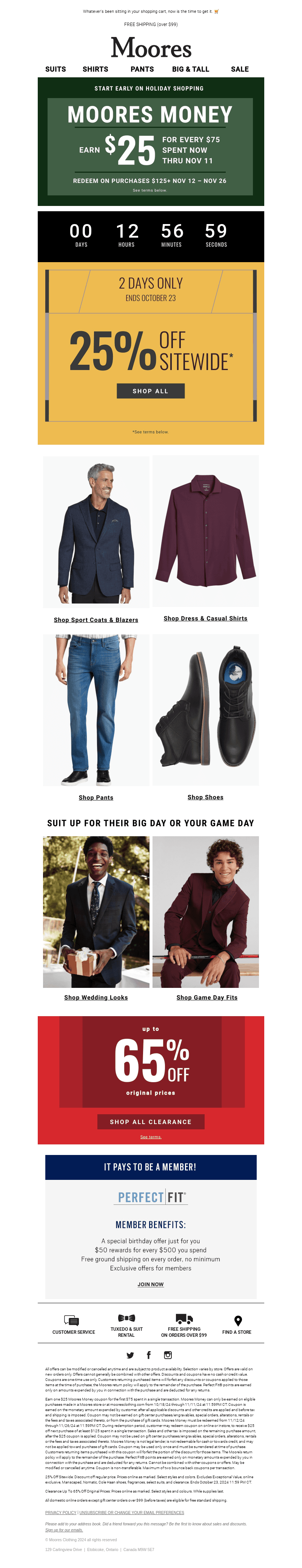 25% off sitewide ends tonight