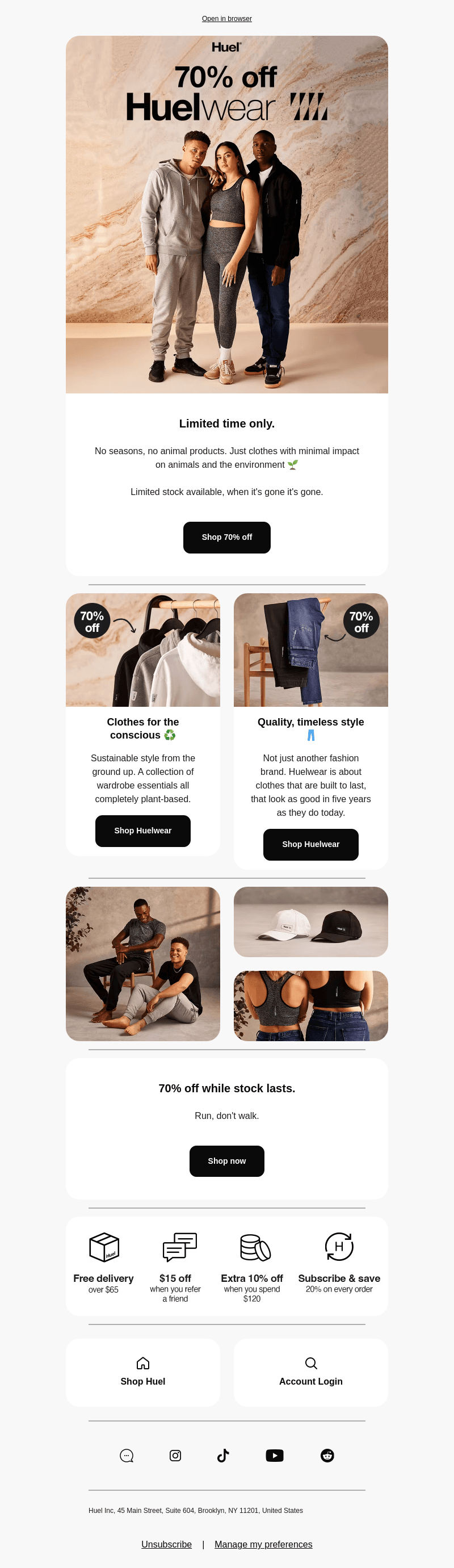 70% off Huelwear 👖♻️🌱