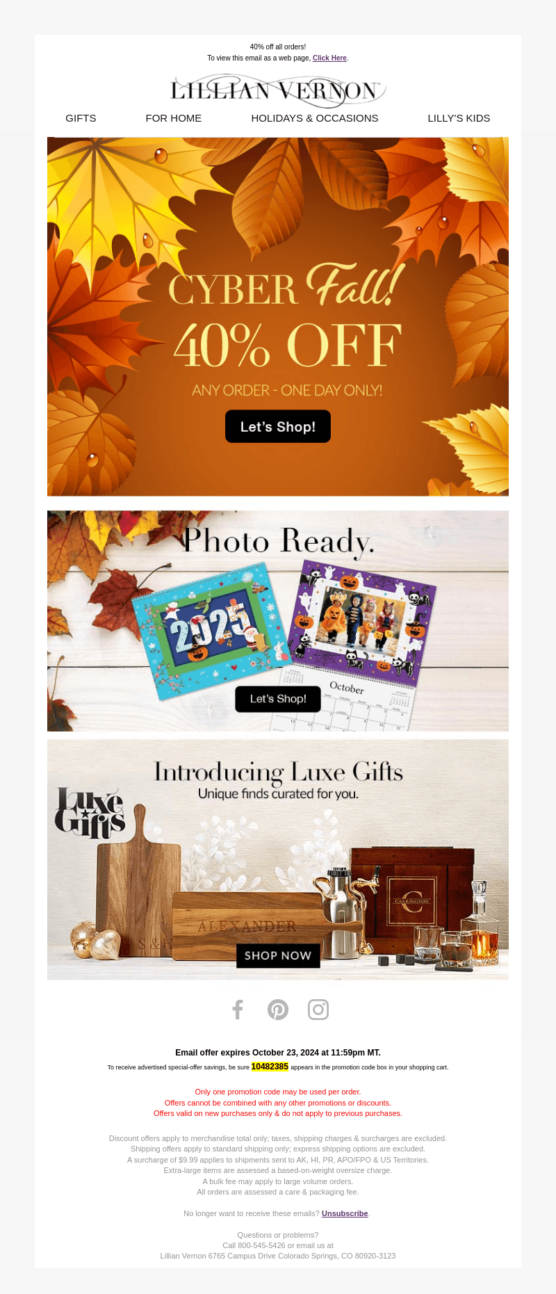 Last call for 40% off SITEWIDE!