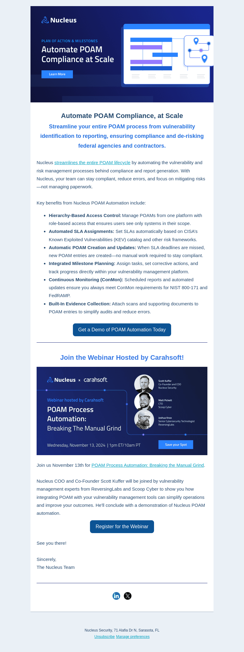 Just Released! Automate POAM Compliance, at Scale