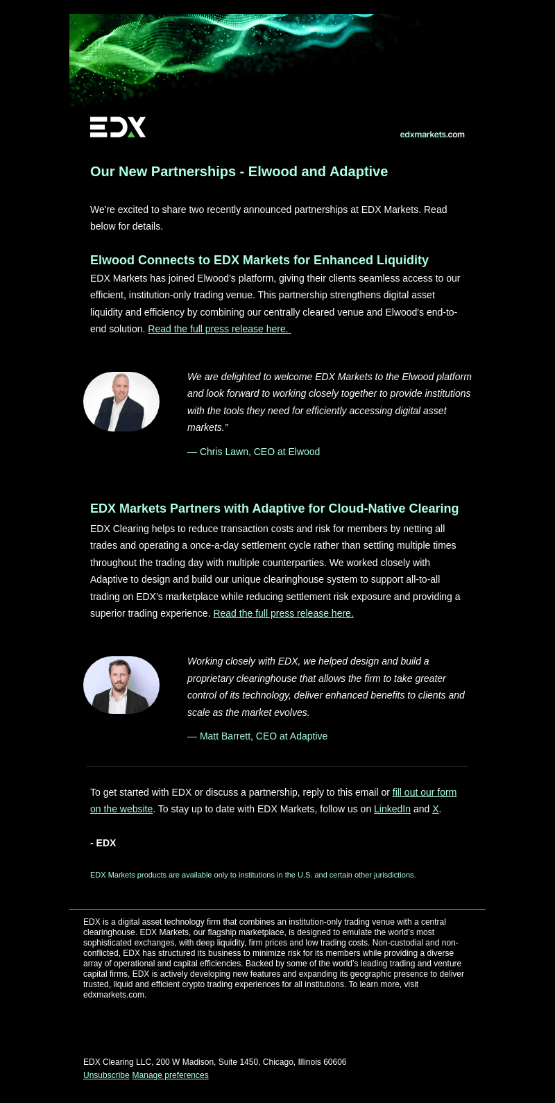 EDX Markets email from Thu, Oct 24, 2024