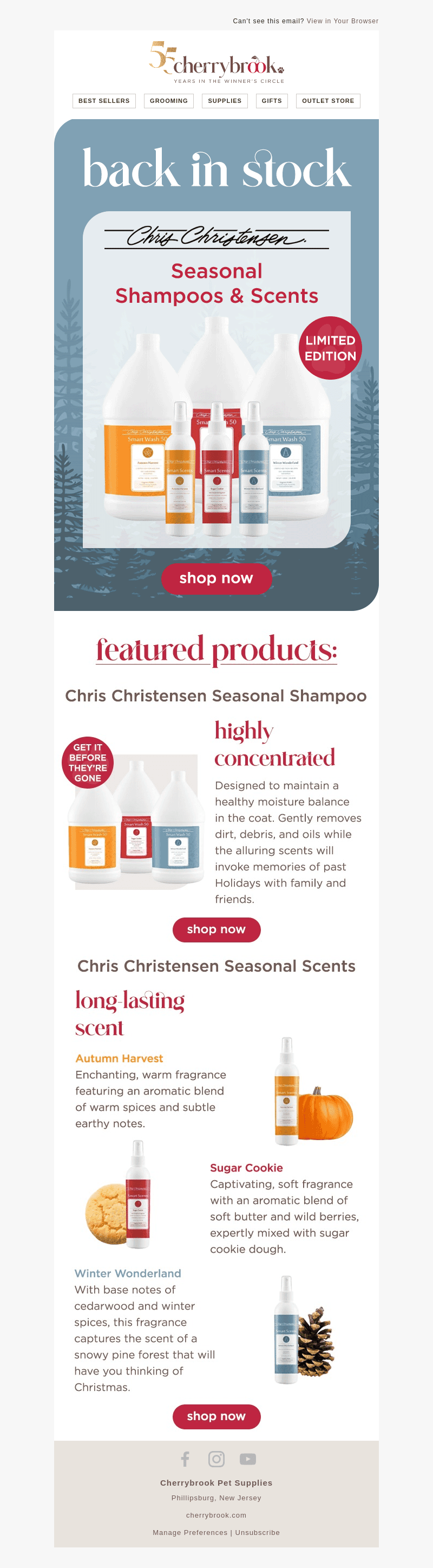 Cherrybrook Pet Supplies email from Thu, Oct 24, 2024