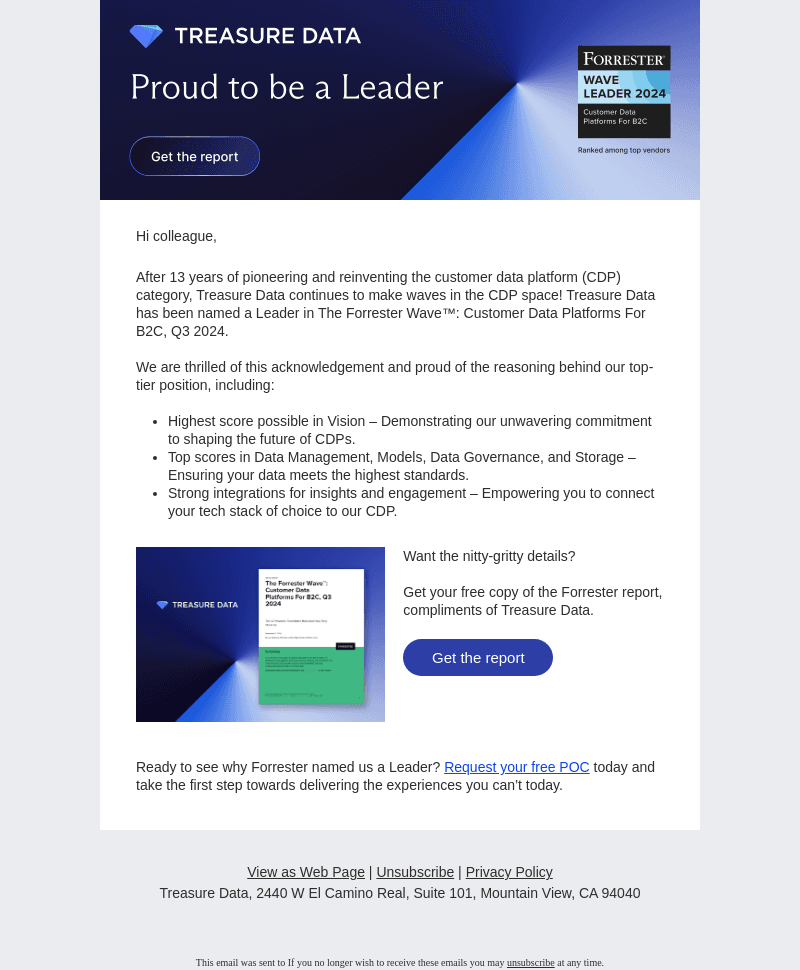 Yay, we did it again! Treasure Data named a CDP Leader