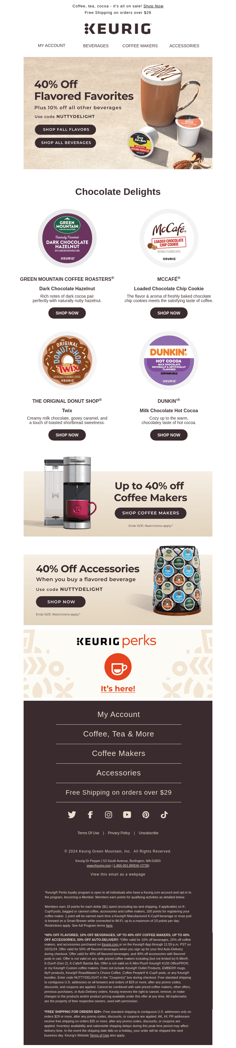 Save up to 40% on beverages this week!