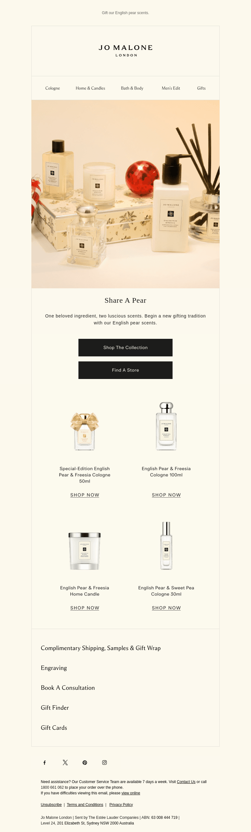Share a perfect pear this Christmas
