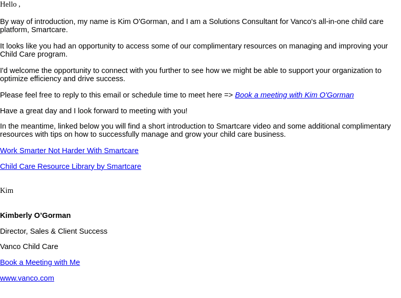 Just Curious If You Still Needed Help With Your Child Care Program?