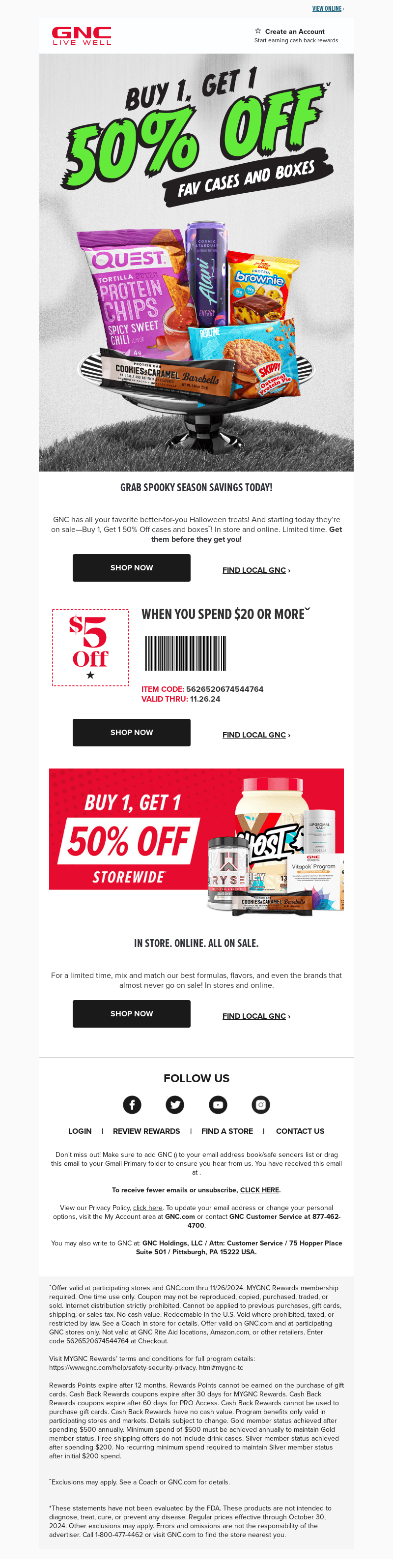 Spooky Savings disappear soon—don’t wait!