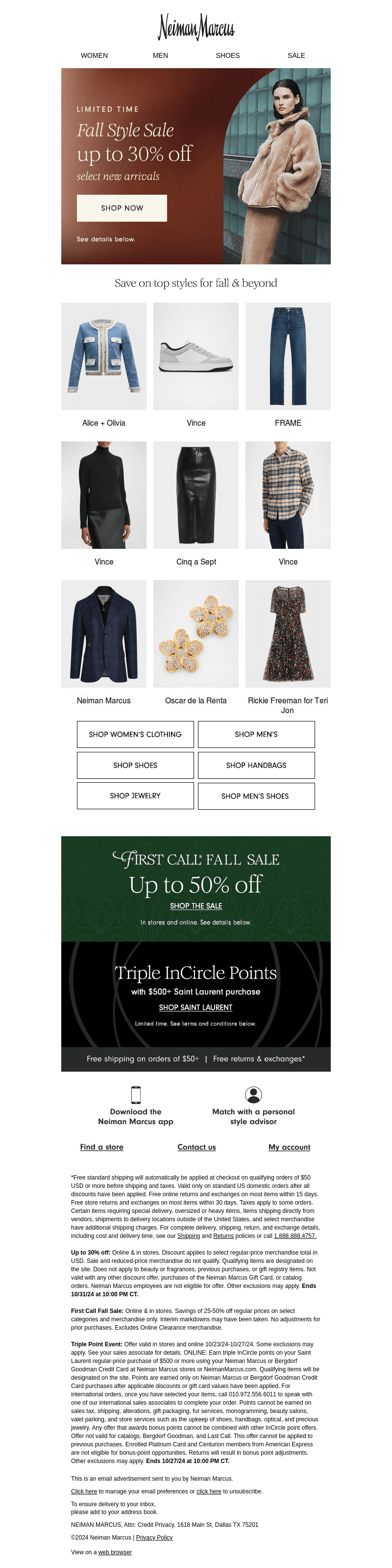 Up to 30% off: Save on top designer styles