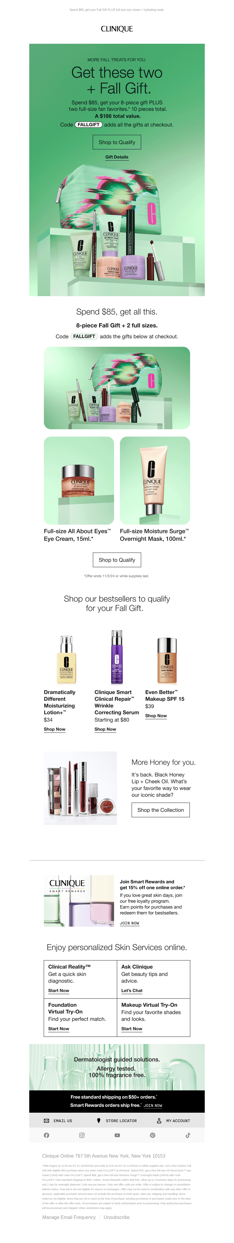 GET MORE with your Fall Gift. 10 pieces total.