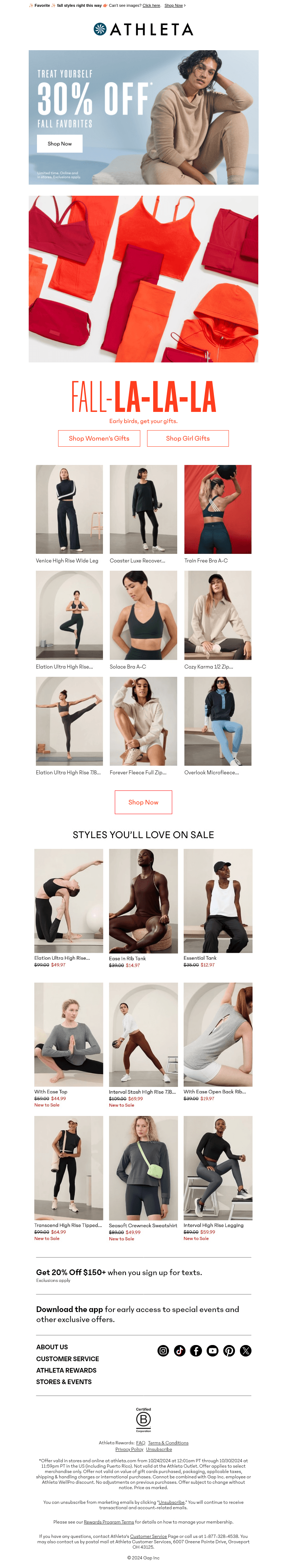 30% off best of fall