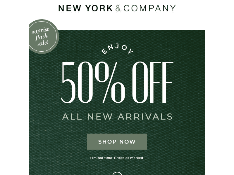 ICYMI, Everything’s 50% Off!!
