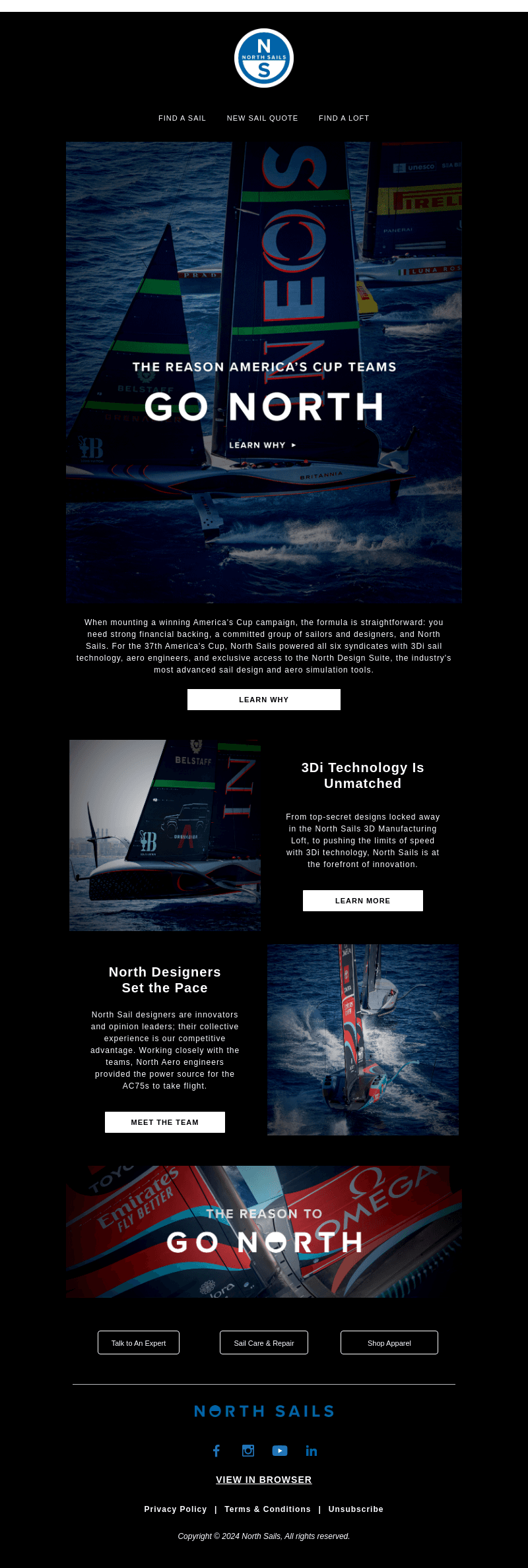 Why Do America's Cup Teams Go North?
